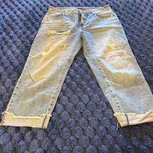 Casual Light Blue Relaxed Jeans